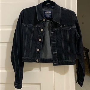 Dark Jean Jacket, short